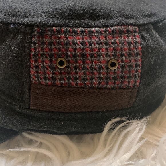 🟢3 for $20——CAP & Tomato wool blend flat top hat baseball hat gray with inset - Picture 2 of 9